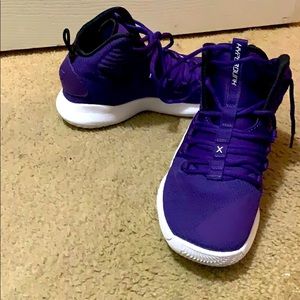 Nike purple hyperdunks.